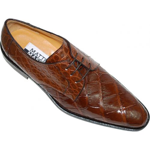 Matteo & Massimo "King" CH31 Taupe Genuine All-Over Alligator Shoes